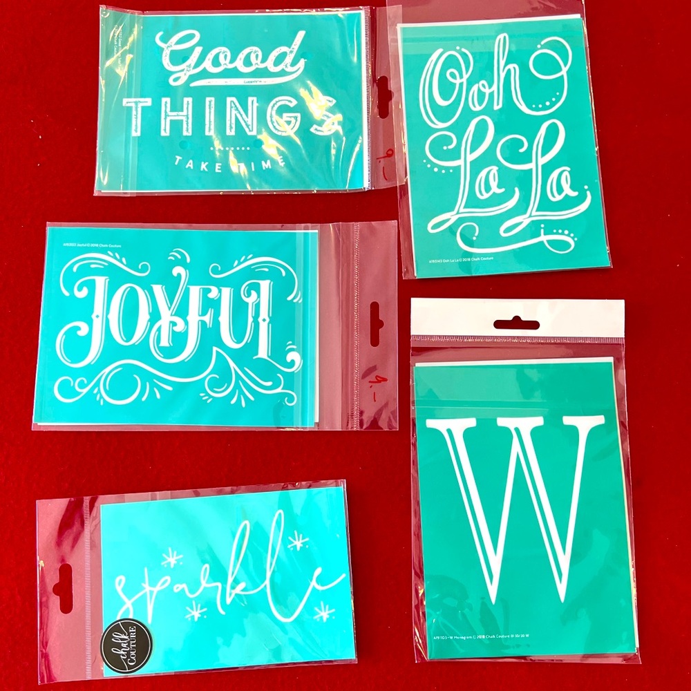 Chalk Couture transfers